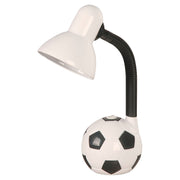 Lámpara de mesa 1 luz balón fútbol blanca E27
