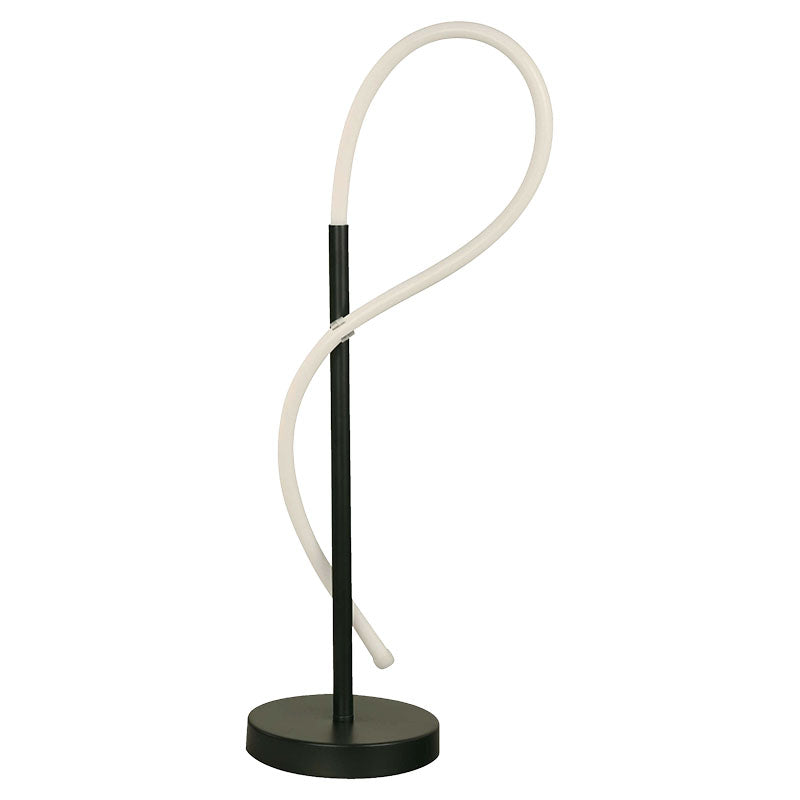 Modern Silver Table Lamp, 1 LED Light 24119