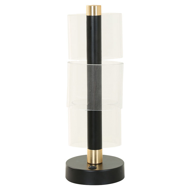 Lámpara de mesa dorado y negro 33625