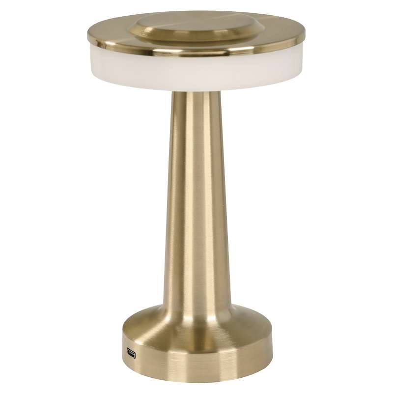 Lámpara mesa LED 3 W dorado usb + touch + atenuable 25063-0