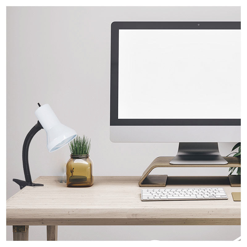 Lámpara de escritorio moderna blanco y negro 1 luz E27 3670