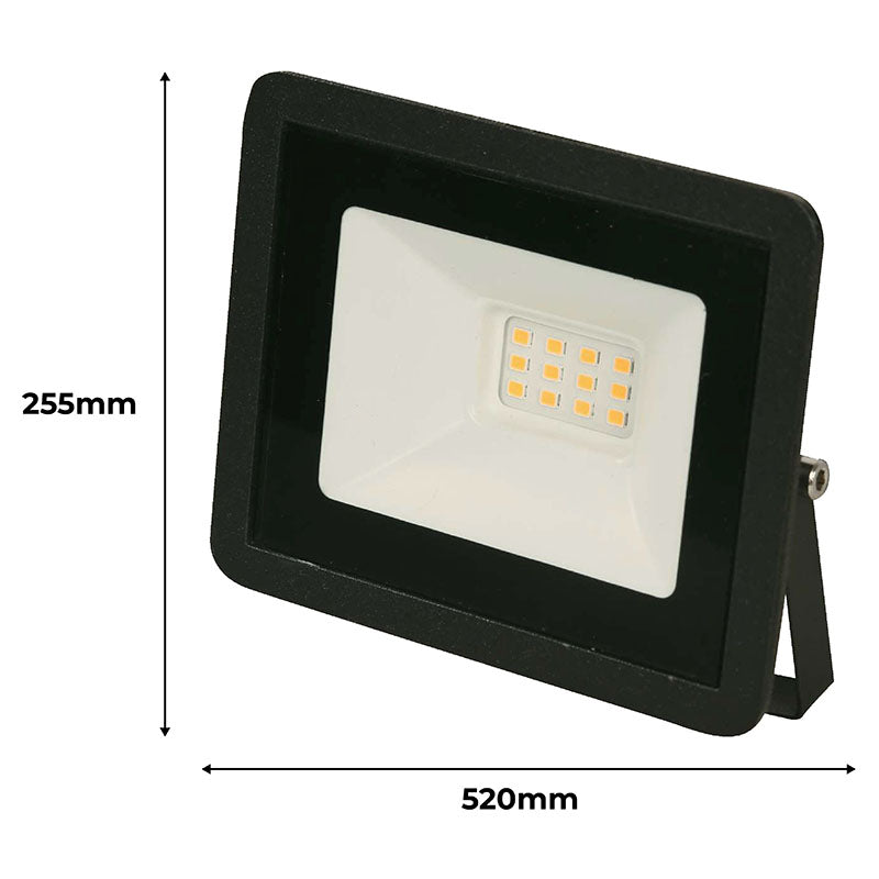 Reflector negro exterior led 10 W luz cálida General Lighting