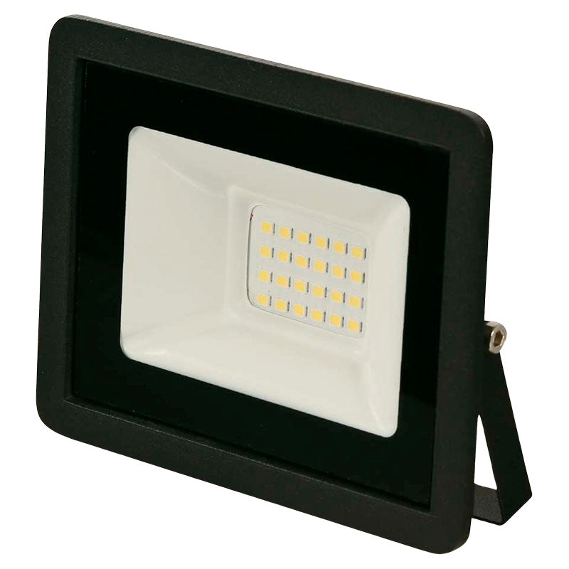 Outdoor black LED floodlight 20W cool white General Lighting