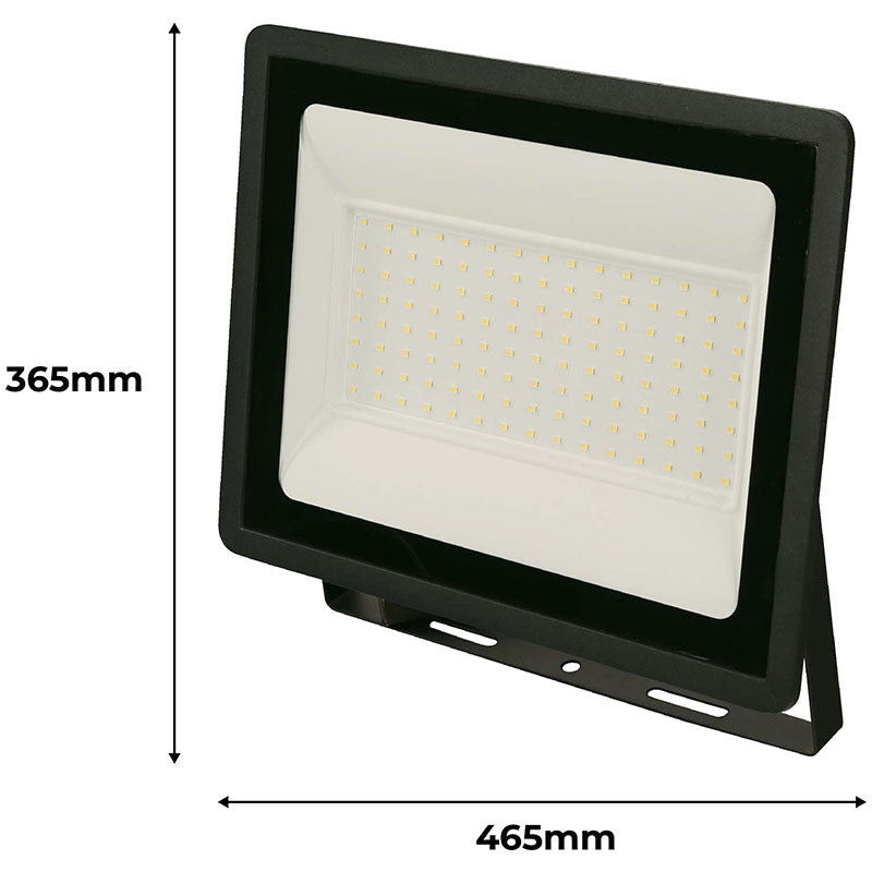 Black outdoor LED floodlight 100 W cool white General Lighting