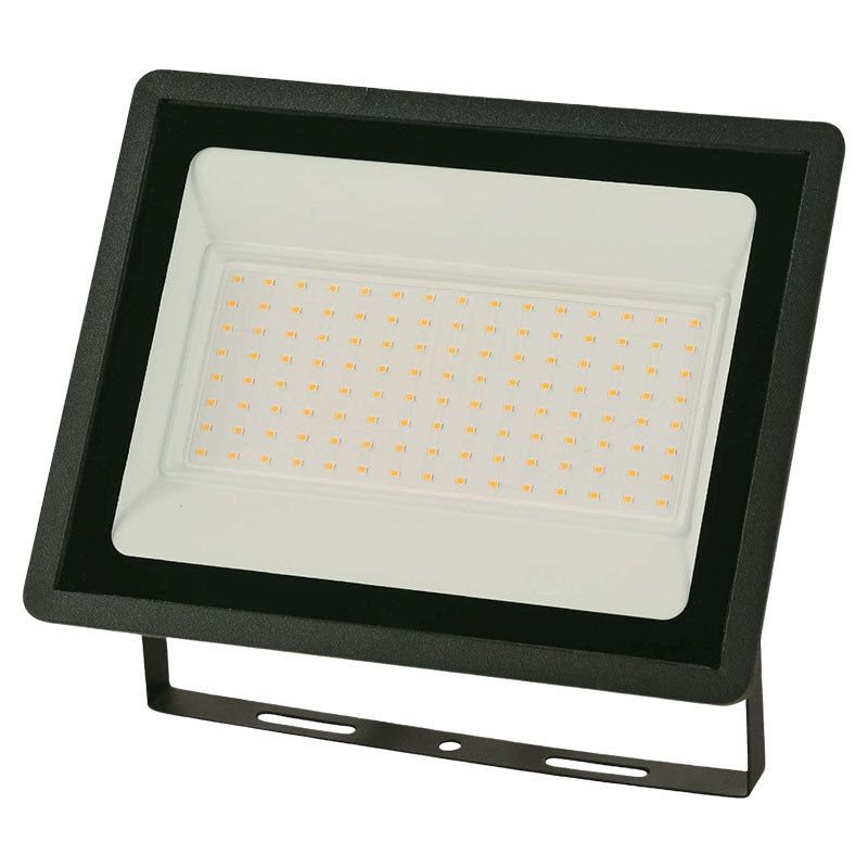 Black outdoor LED floodlight 100W warm white General Lighting