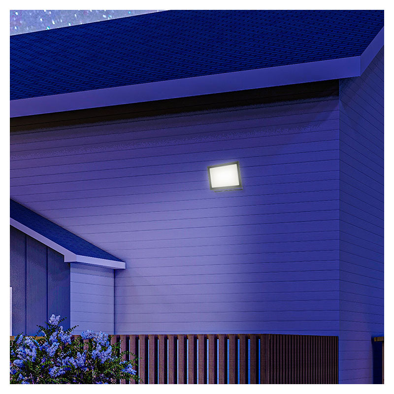 Reflector negro exterior led 200 W luz fría General Lighting