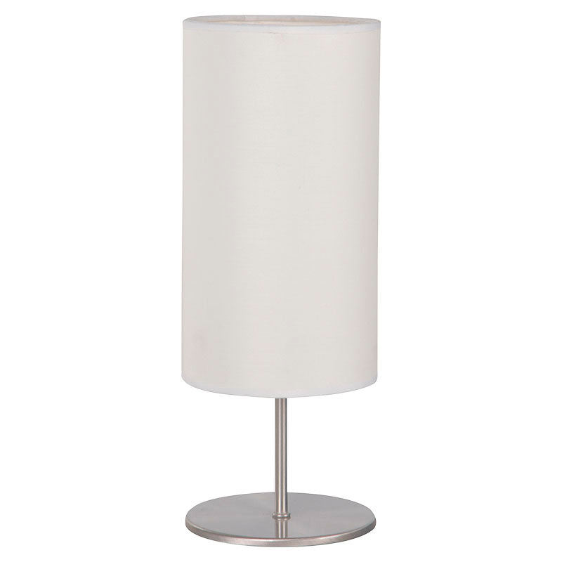 Set 2 lámparas de mesa pantalla blanca