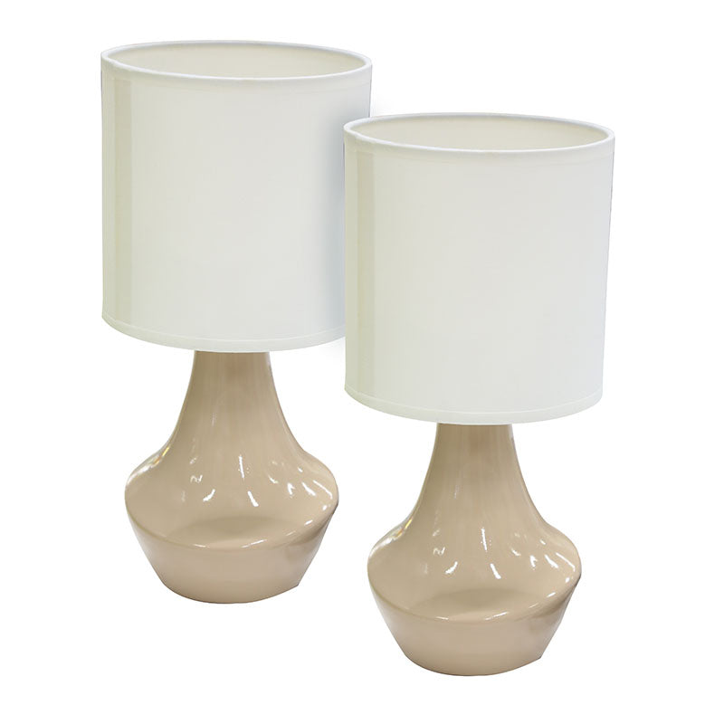 Set de 2 lámparas para mesa 1 luz E27