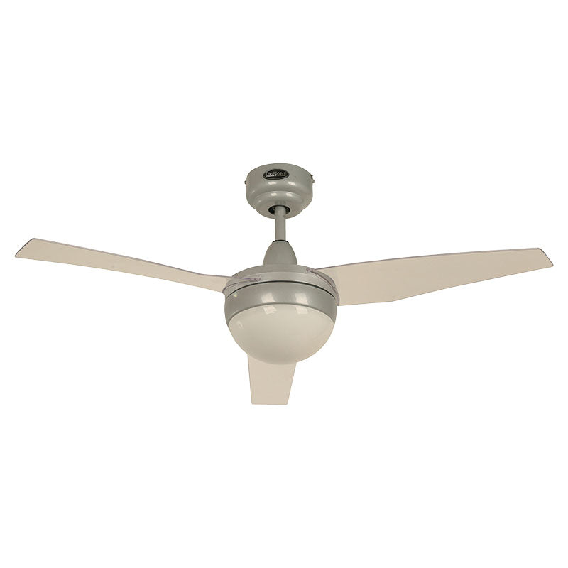 Ventilador techo 42" 3 aspas 2 luces gris designers lighting