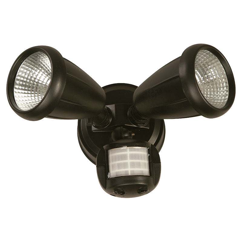 Reflector negro exterior led 10 W con sensor de movimiento luz cálida General Lighting
