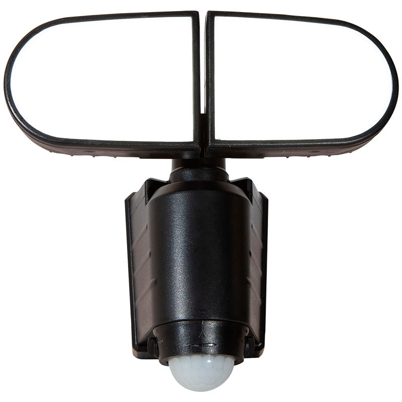 Reflector negro solar exterior led 8 W con sensor de movimiento luz fría General Lighting
