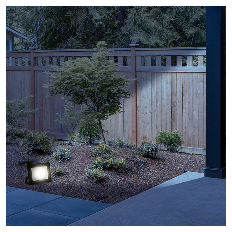 Reflector negro exterior led 10 W luz fría General Lighting