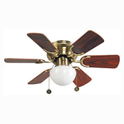 30" 6-blade antique bronze ceiling fan designers lighting