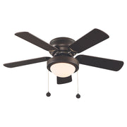 Ventilador techo 36" 5 aspas 1 luz chocolate designers lighting