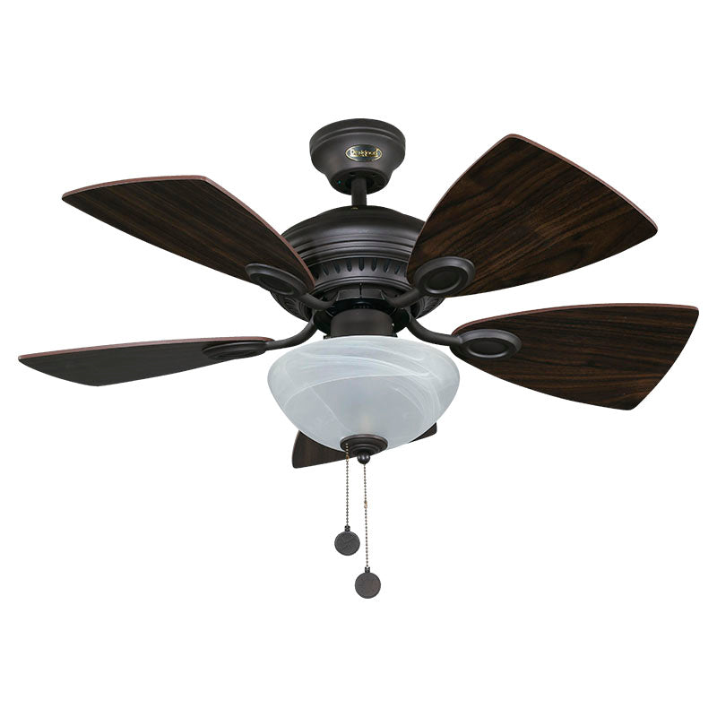 Ventilador techo 36" 5 aspas 2 luces bronce cepillado designers lighting
