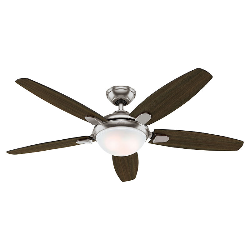 Ventilador níquel de 52 pulgadas con luz y control remoto