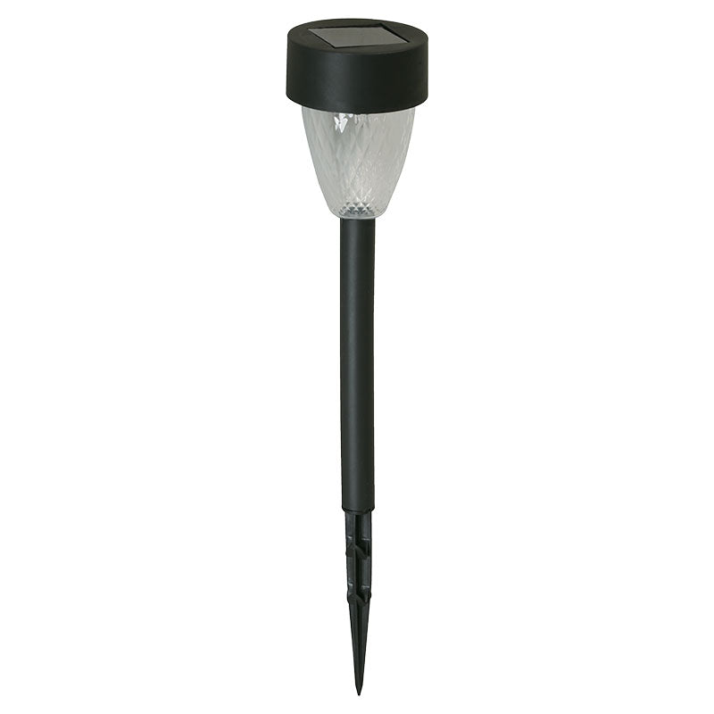 Estaca jardín moderna negra 1 luz solar 03071-2