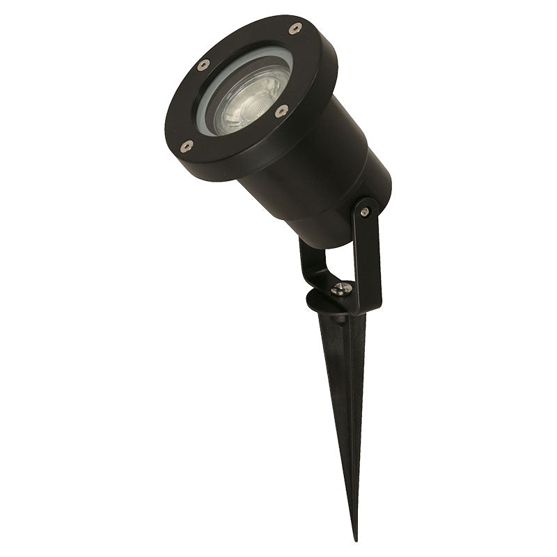 Set 2 lámparas tipo estaca moderna negra 1 luz GU10 22385-2