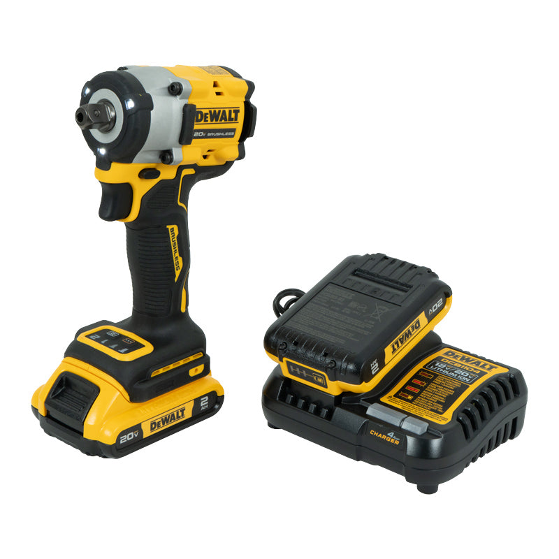 Llave de impacto 12.7 mm (1/2") 20 V con 2 baterías + cargador Dewalt