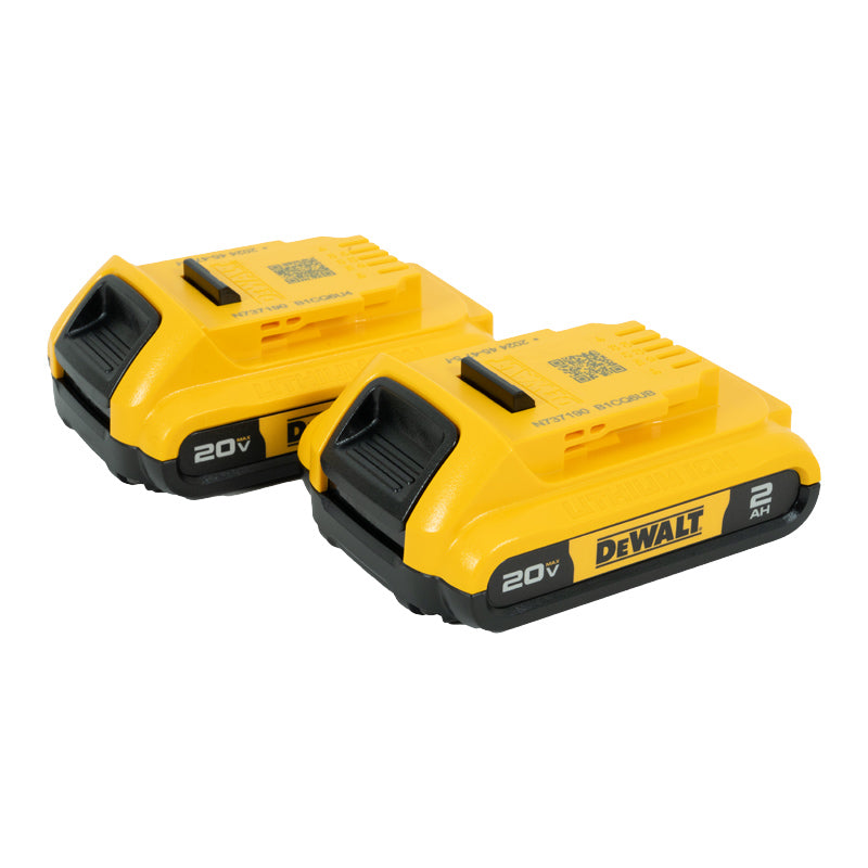 12.7 mm (1/2") 20V Impact Wrench with 2 Batteries + Dewalt Charger