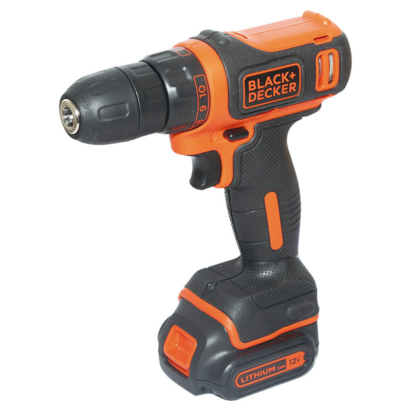 Taladro y atornillador inalámbrico 3/8" 12 V Black+Decker
