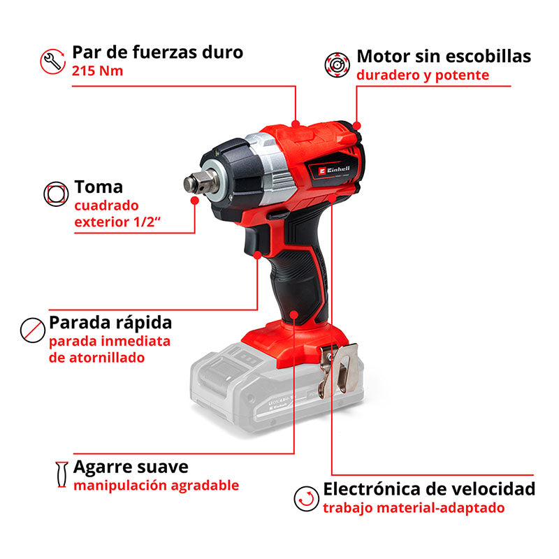 Llave de impacto inalámbrica PXC 18 V 215 nm (Batería se vende por separado)