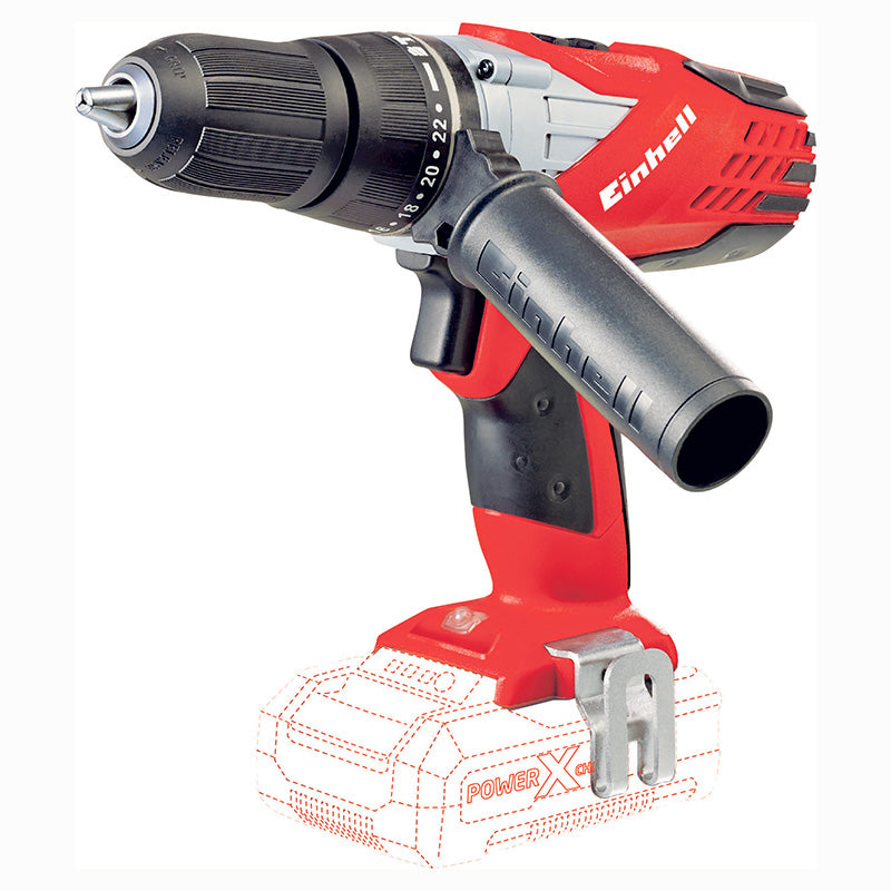 Taladro percutor inalámbrico 1/2" Einhell Li-ion (Batería se vende por separado)