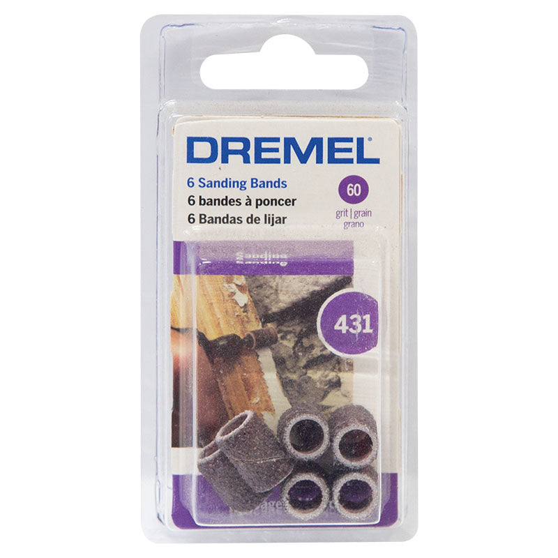 Banda de lija 1/4" grano 60 6 uds Dremel