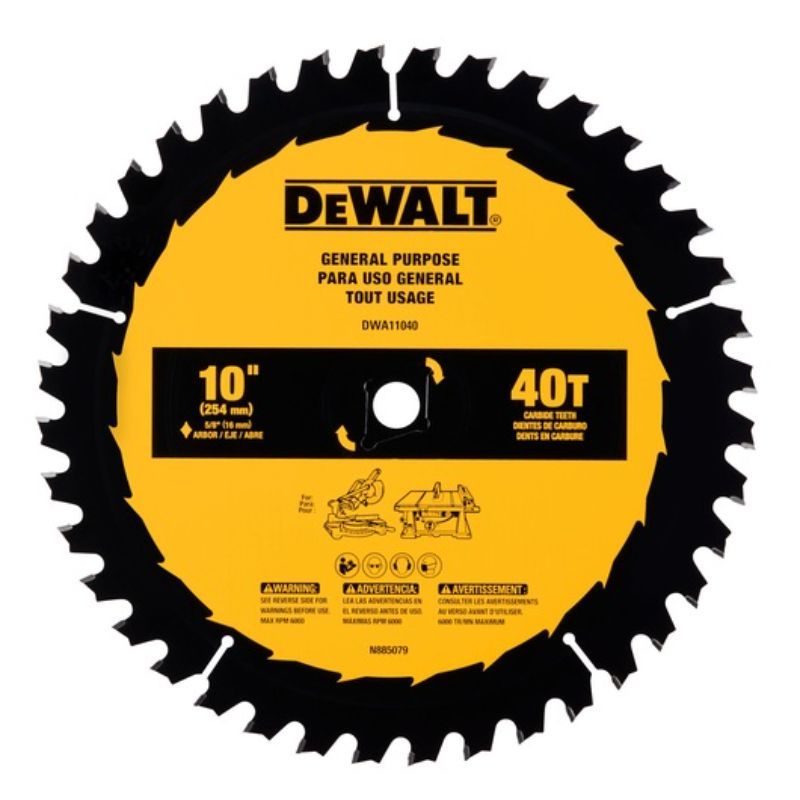 Disco 10" 40 dientes para madera