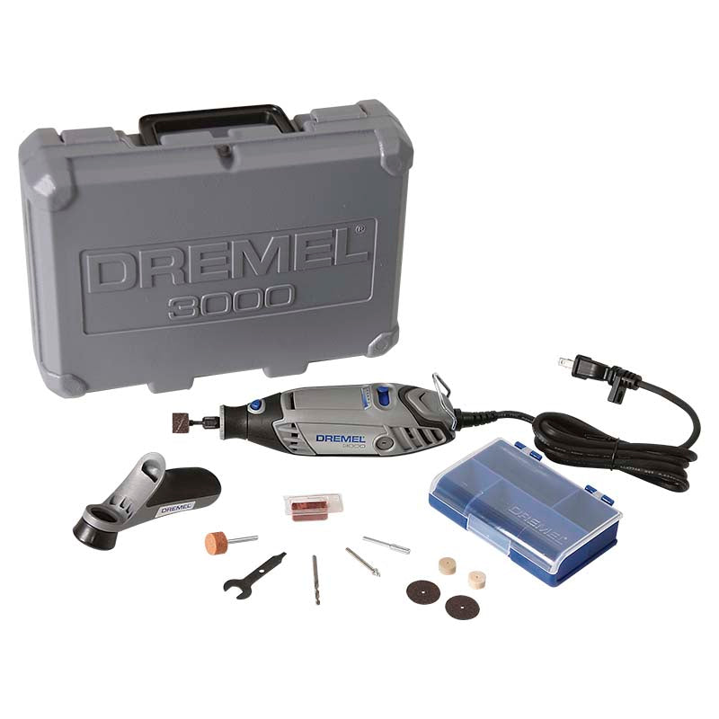 Rotary Tool 3000-1/26 144 W combo 26 accessories and case Dremel