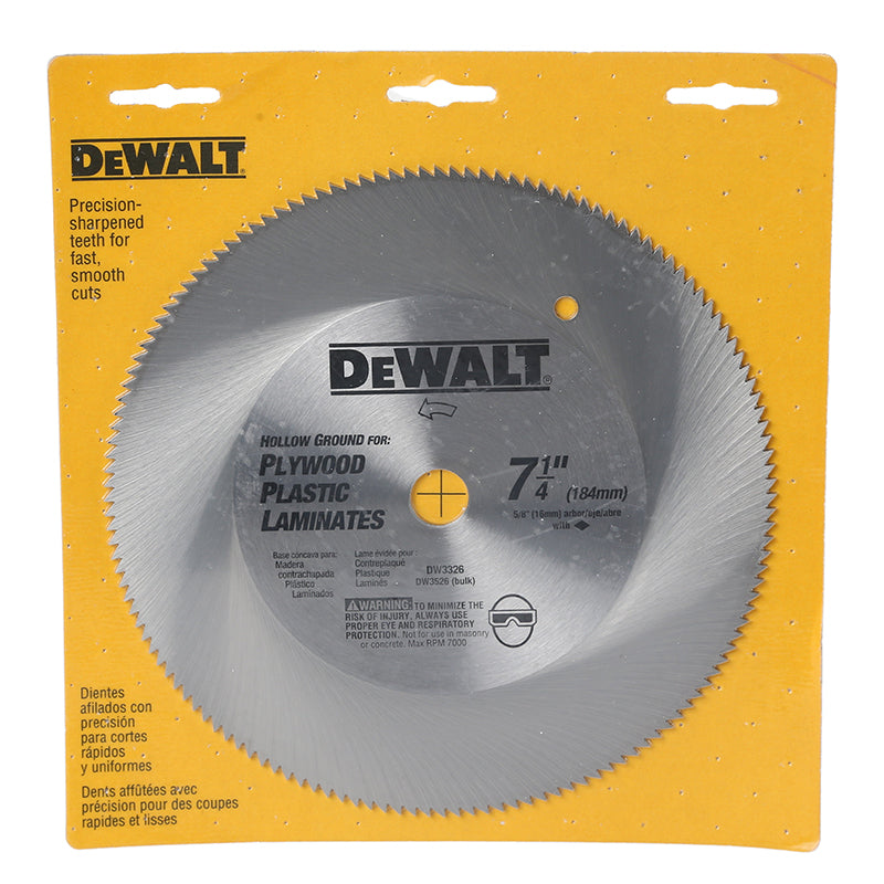Disco corte plywood y aglomerado 7 1/4" 140 dientes