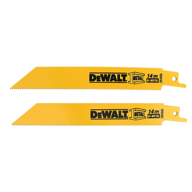 2-pack of steel saw blades 14 TPI 6" metal, rubber, and fiberglass cutting