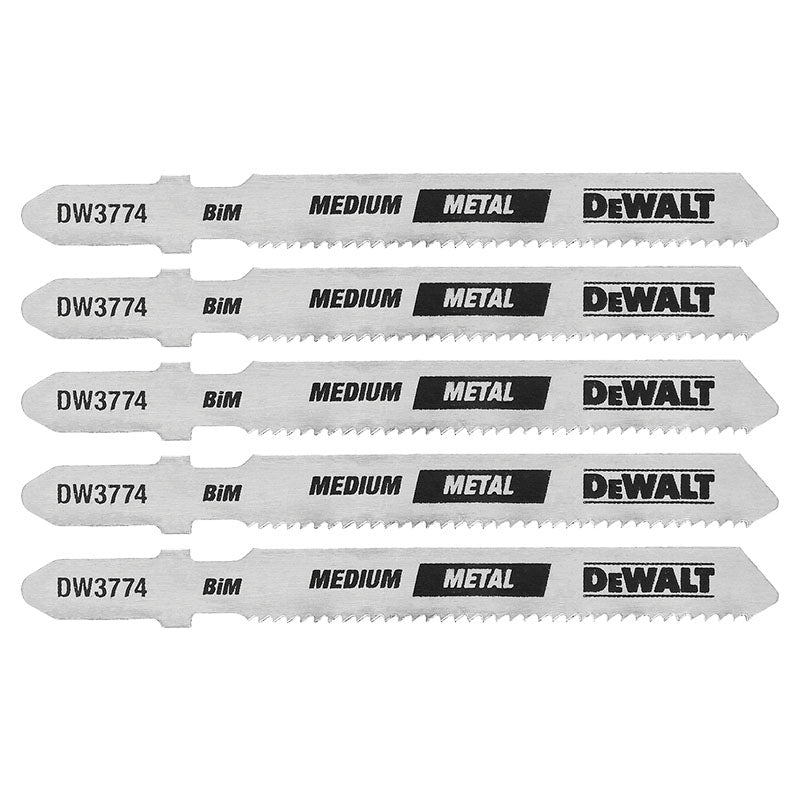 Set de 5 hojas para caladora tipo T de acero 18 dpi 3" corte en metal