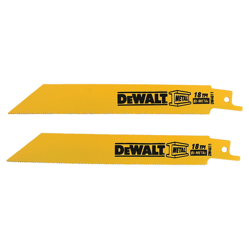 Metal-cutting reciprocating saw blade 6" 18 TPI