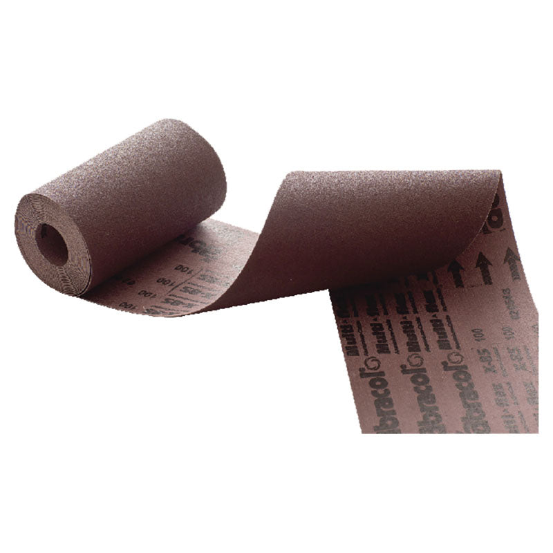 Multiflex #80 wood sandpaper roll 4" x 1 m Abracol