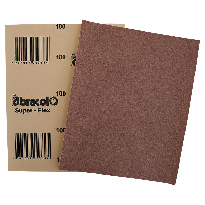Lija madera super flex #100 9" x 11" Abracol