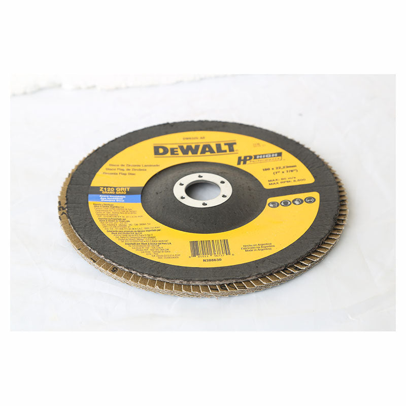 7" Zirconia Flap Disc Stainless Steel Z60 Type 29 DeWalt