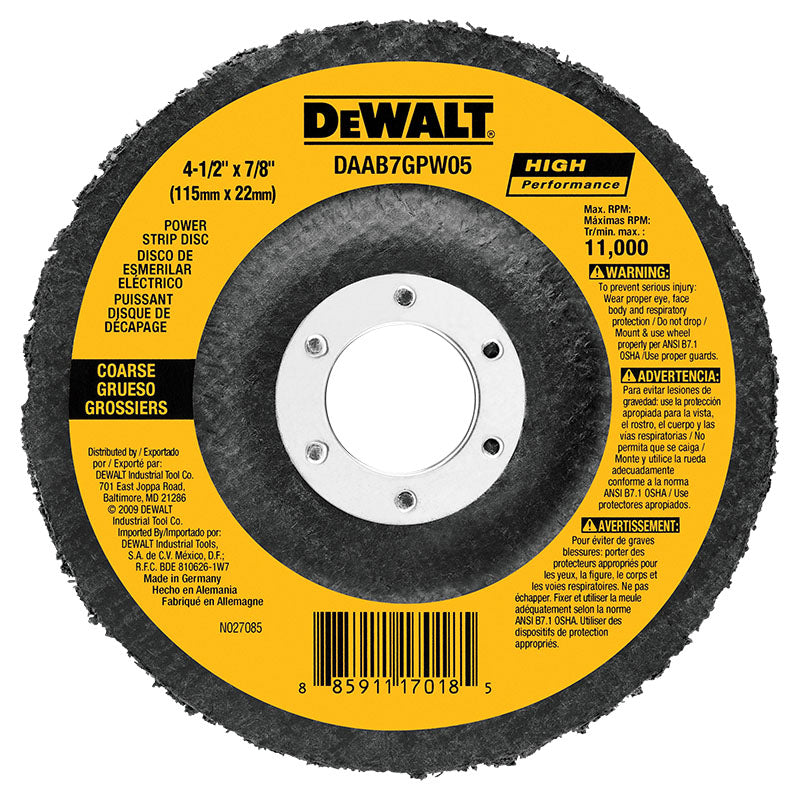 Paint stripper disc 4 1/2" x 7/8"