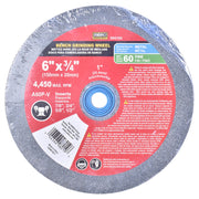 Bench grinding wheel 6" x 3/4" grit 60