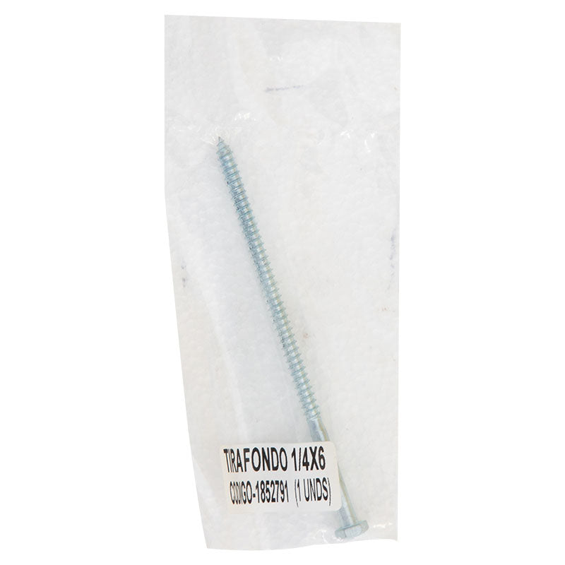 Lag screw 1/4" x 6" 1 pc