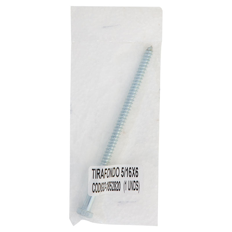 Lag screw 5/16" x 6" 1 pc