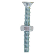 Flat head stove bolt 1/4" x 2" 5 pcs includes nuts