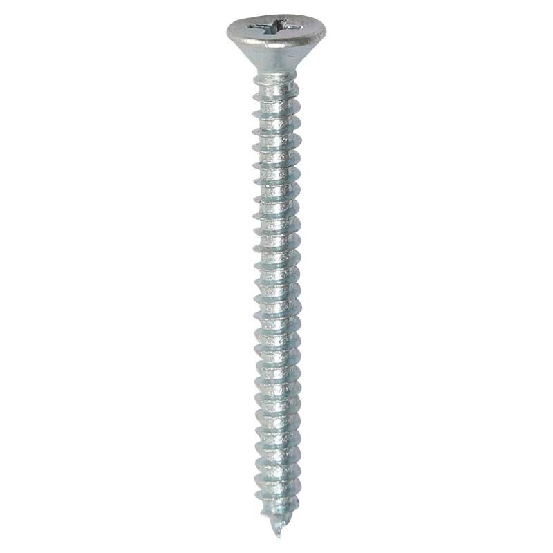 #8 1 1/4" Flat Head Metal Screw, 25 pk