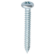 Tornillo de metal con cabeza redonda #10 1" 25 uds