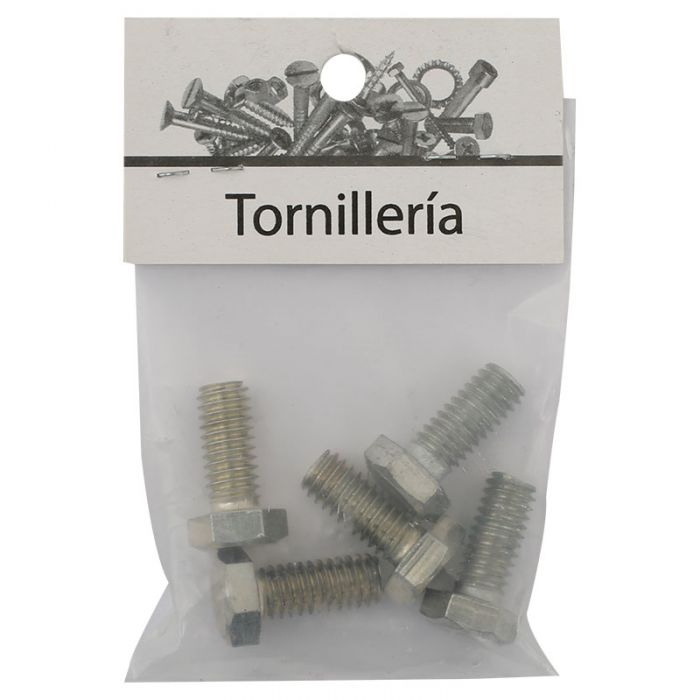 Tornillo cabeza hexagonal g2 5/8" x 3" 1 ud incluye tuerca