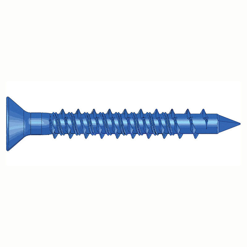 Tornillo para concreto cabeza plana 3/16" x 1 3/4" 10 uds