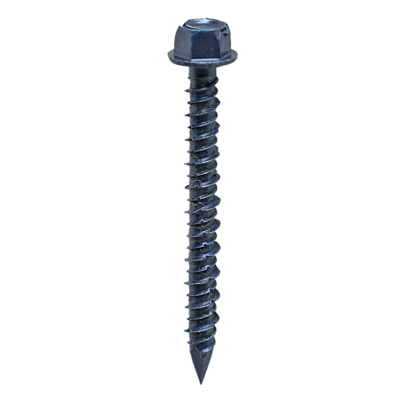 Tornillo para concreto hexagonal 3/16 x 1 3/4 pulgadas, 10 unidades