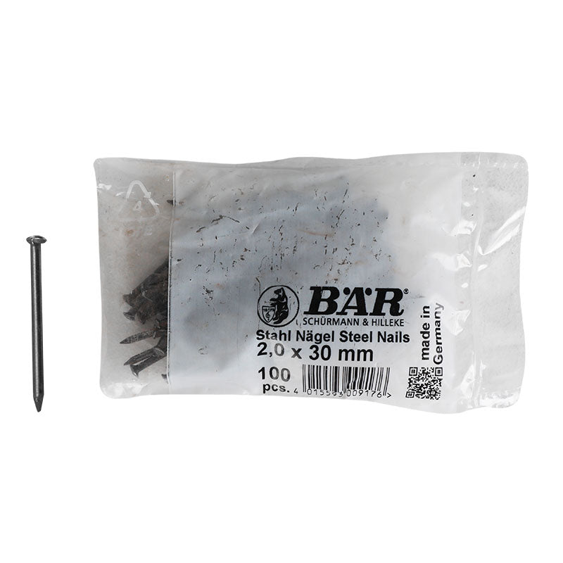 Baseboard Nail 1 1/4" blued steel bar 100 count