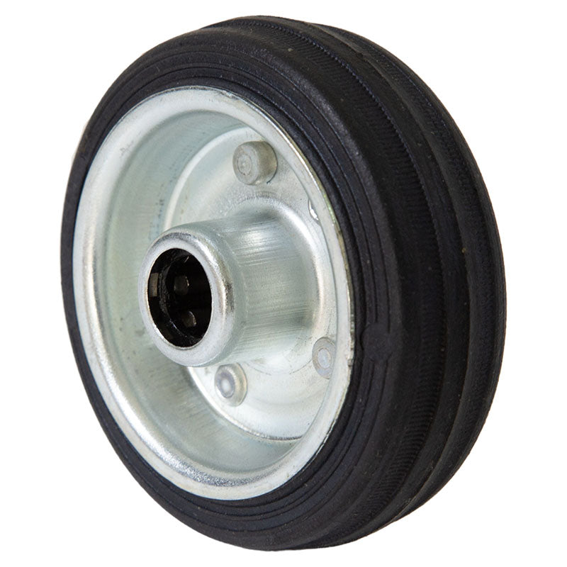 3" rubber spare wheel with metal rim supports up to 80 kg