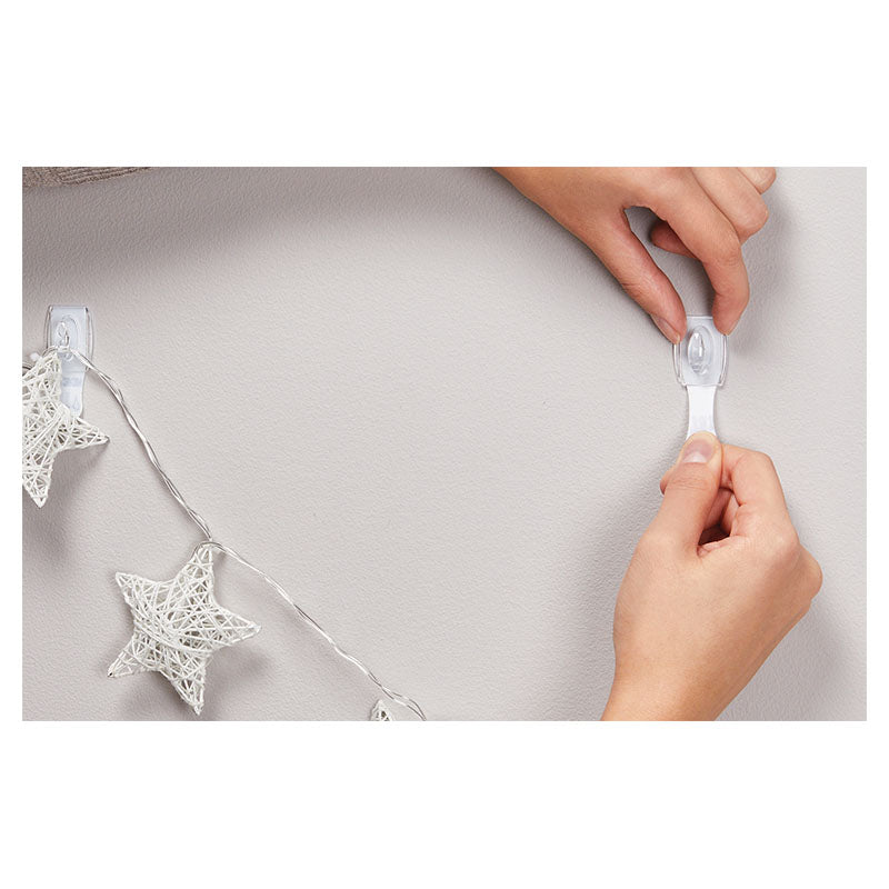 Mini gancho plástico adhesivo para luces